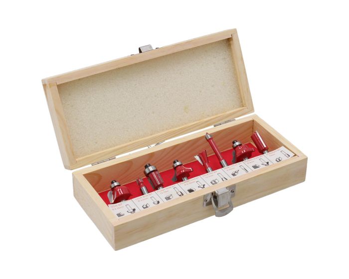 Juego de brocas de carburo para router 8 piezas 158 Adir