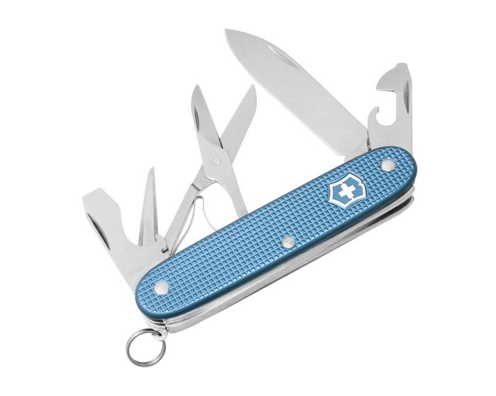 Navaja de bolsillo mediana de edición limitada en azul glaciar Pioneer X Alox 0.8231.L26 Victorinox