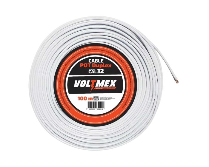 Cable pot duplex calibre 12 100 metros VOLTMEX
