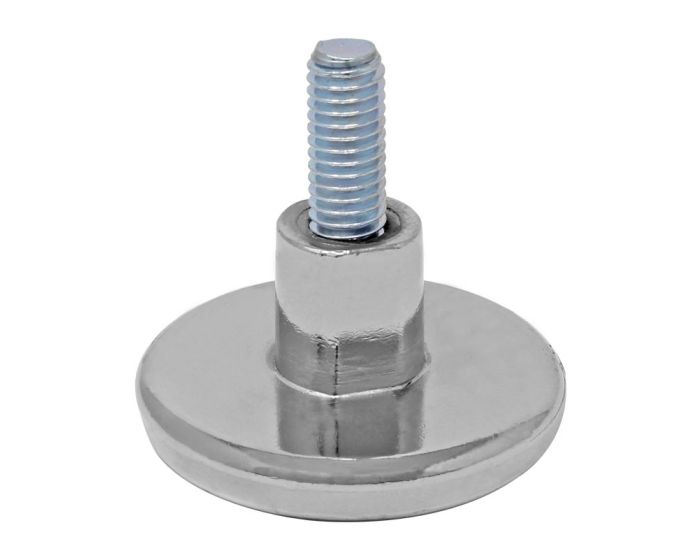 Nivelador níquelado con tornillo de 3/8" x 50 mm tipo knoll 166026 Rish