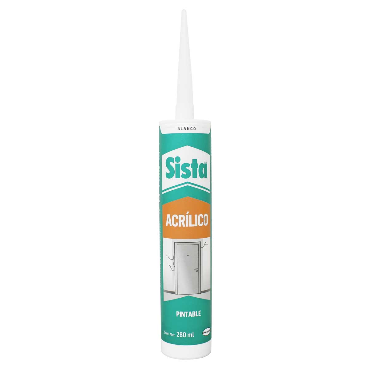 Silicón acrílico blanco pintable Multiflex Puertas y ventanas Sista