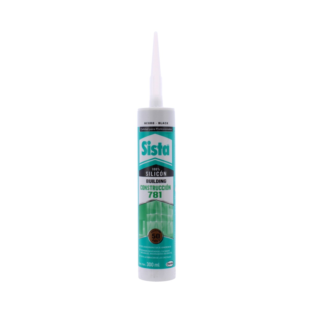 Silicón negro para Construcción 781 Sista