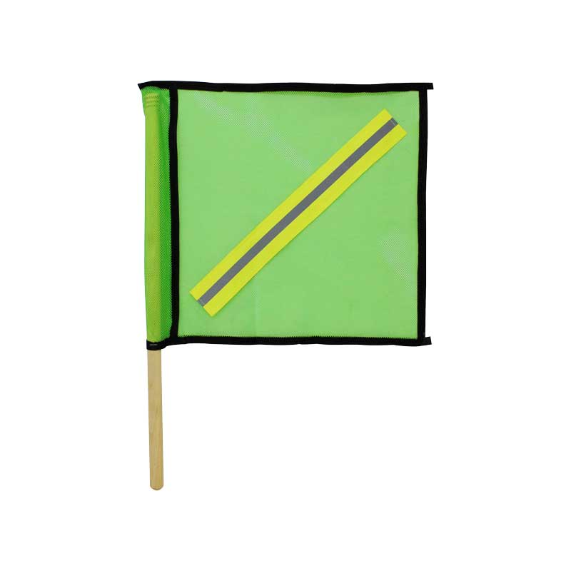 Bandera verde con reflejante Derma Care