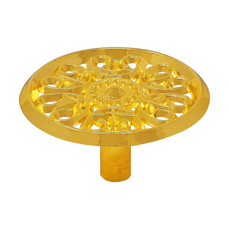 Jaladera botón Elegant latón brillante 3849  Handy Home
