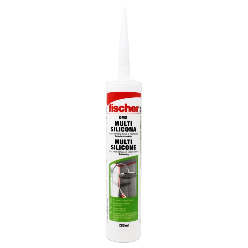 Silicón multiusos DMS blanco 280 ml Fischer