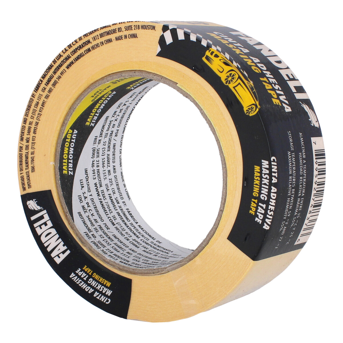 Cinta adhesiva Masking tape automotriz 48 mm x 50 metros Fandeli