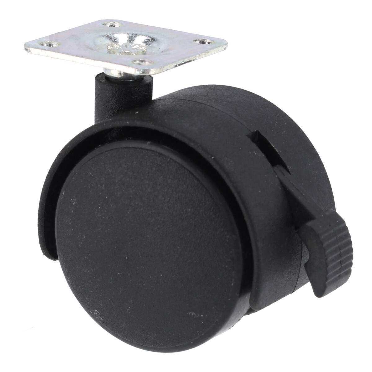 Rodaja tipo yoyo 50 mm con placa y freno Bolder