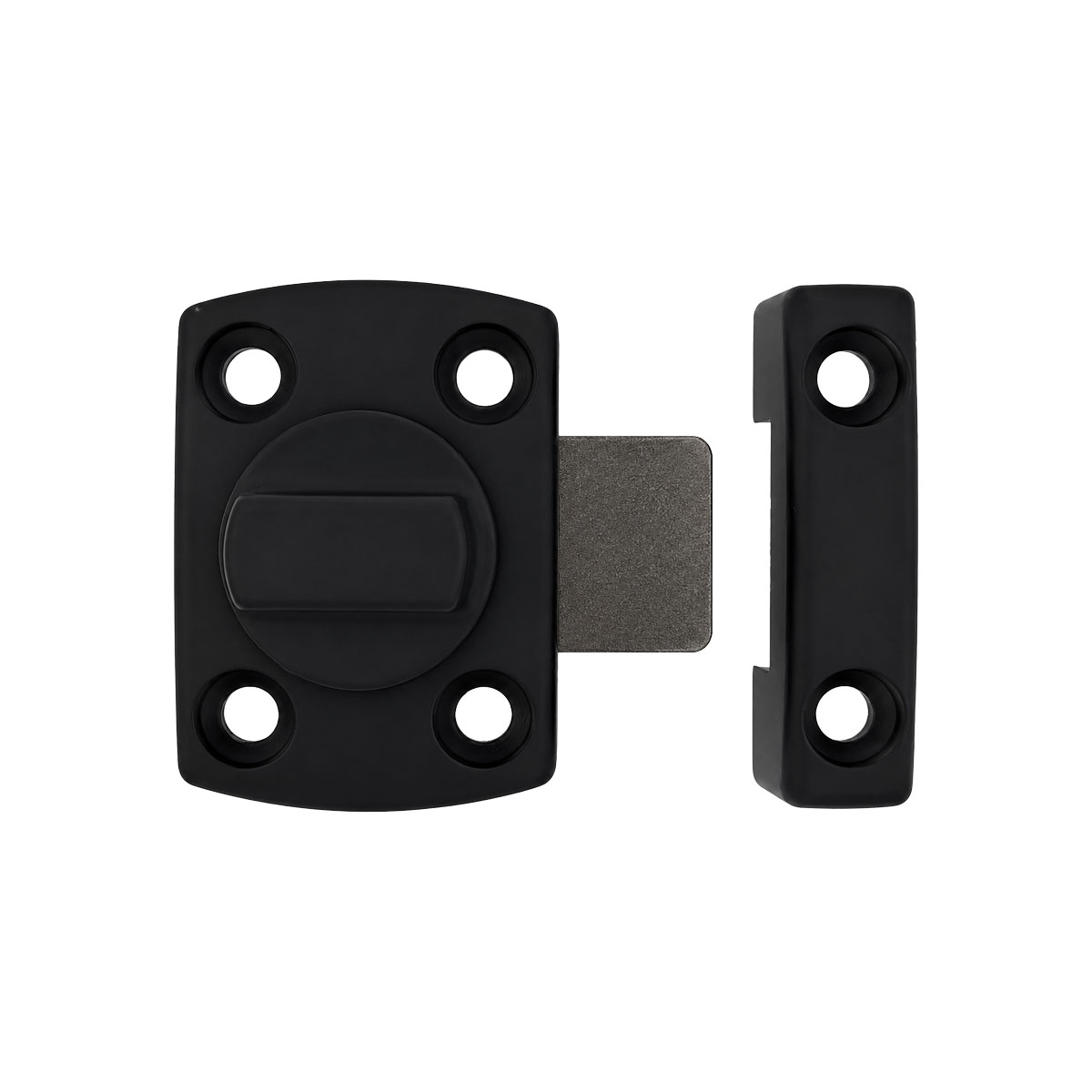 Cerrojo para puerta Zamak 42 x 43 mm negro MC-61004 PORTER