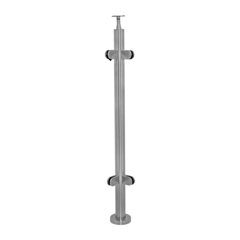 Poste intermedio para barandal escuadra 90° BRK1053C Bruken