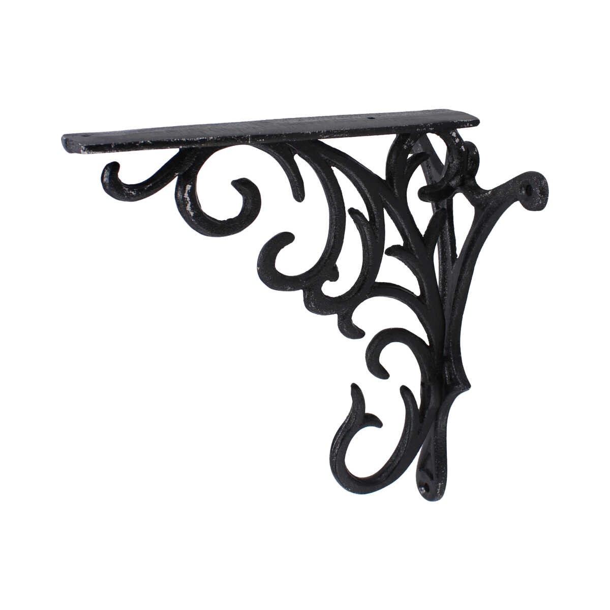 Ménsula decorativa 22 cm aluminio negro