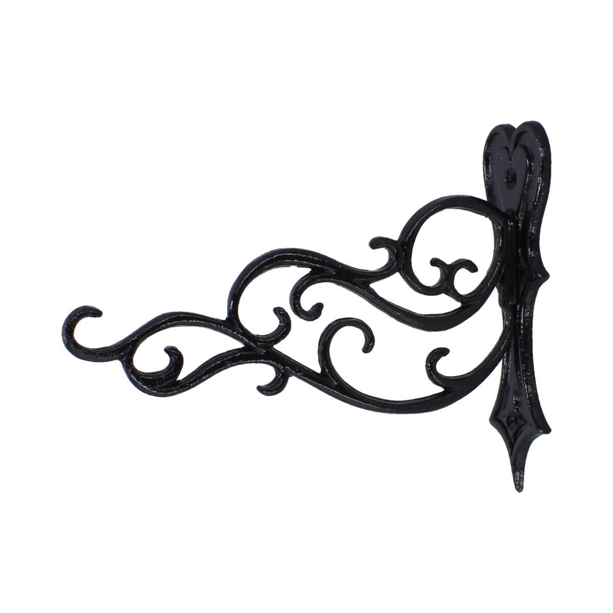 Ménsula decorativa para masetas 27 cm aluminio negro