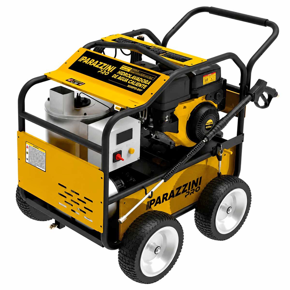 Hidrolavadora industrial para agua caliente 4000 PSI Motor a Gasolina 15 HP HACPP4000-J Parazzini Pro
