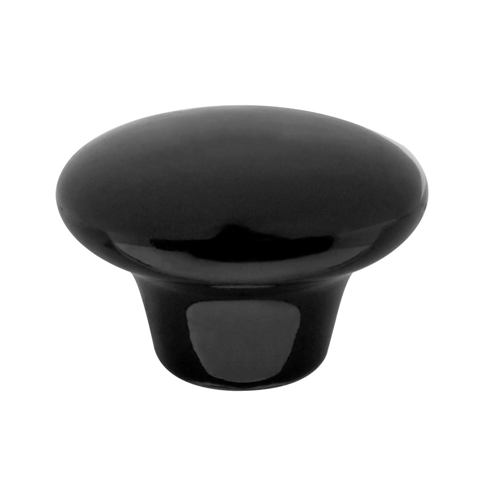 Jaladera botón de cerámica negro 38 mm Oculus 5796 Ashico