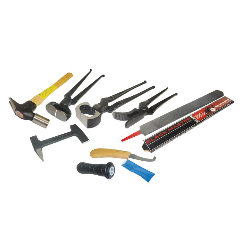 Kit básico para herrar 8 herramientas Mustad