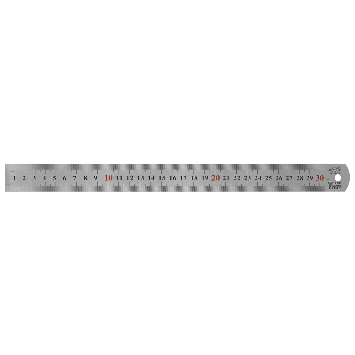 Regla de acero inoxidable 12" semi rígida