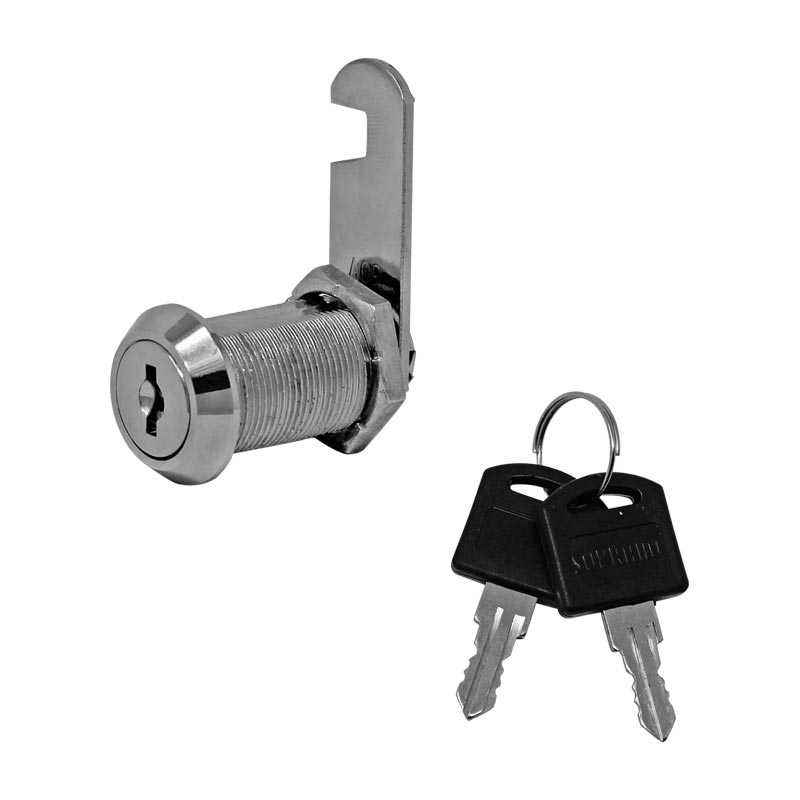 Cerradura de paleta de gancho para mueble 30 mm J1031.48.Cro Organización MZ