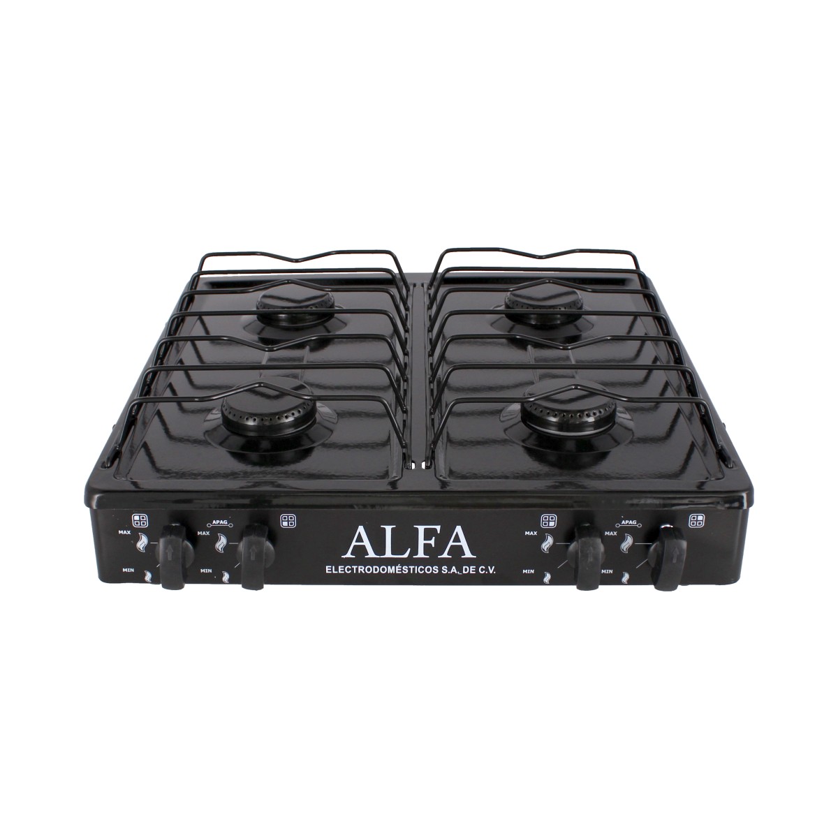 Parrilla de gas de 4 quemadores Negra 311 ALFA