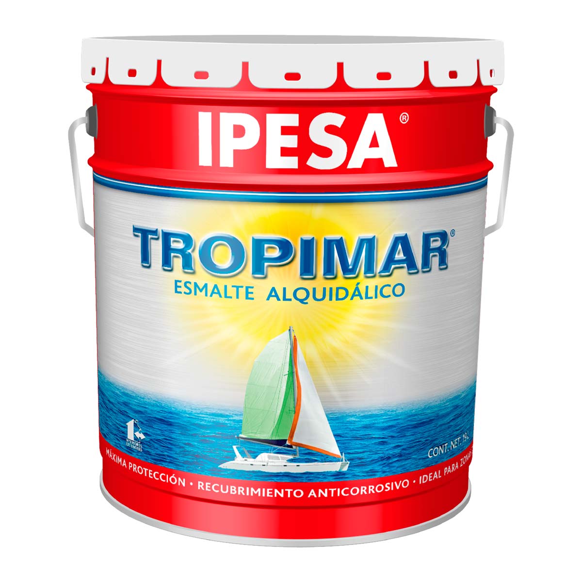 Esmalte alquidálico blanco 1 Litro Tropimar 1000 IPESA