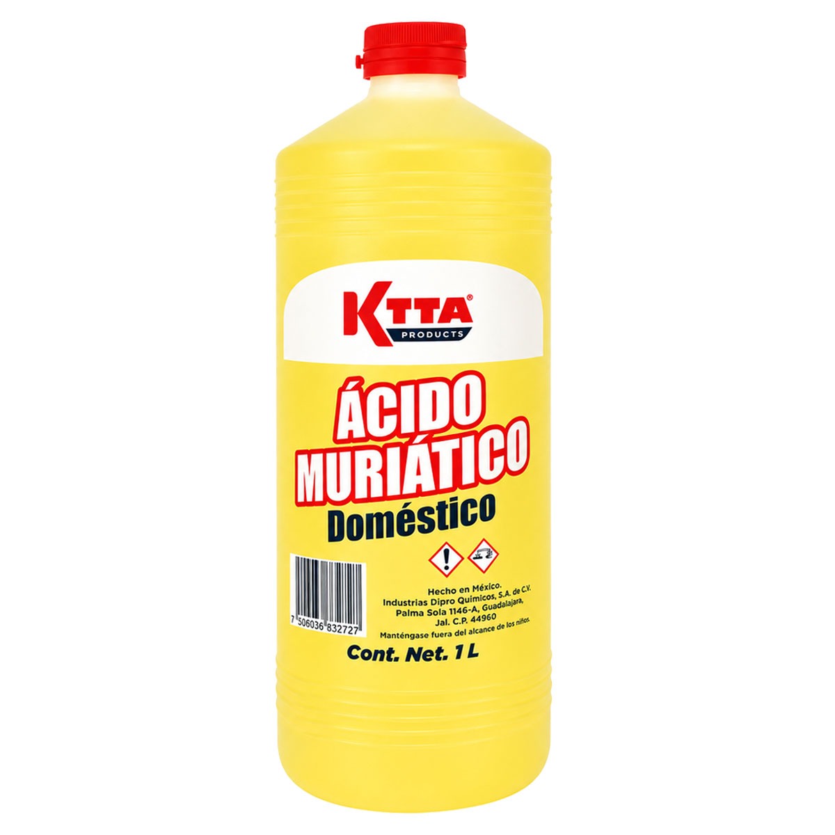 Ácido muriático doméstico 1 litros KTTA Products