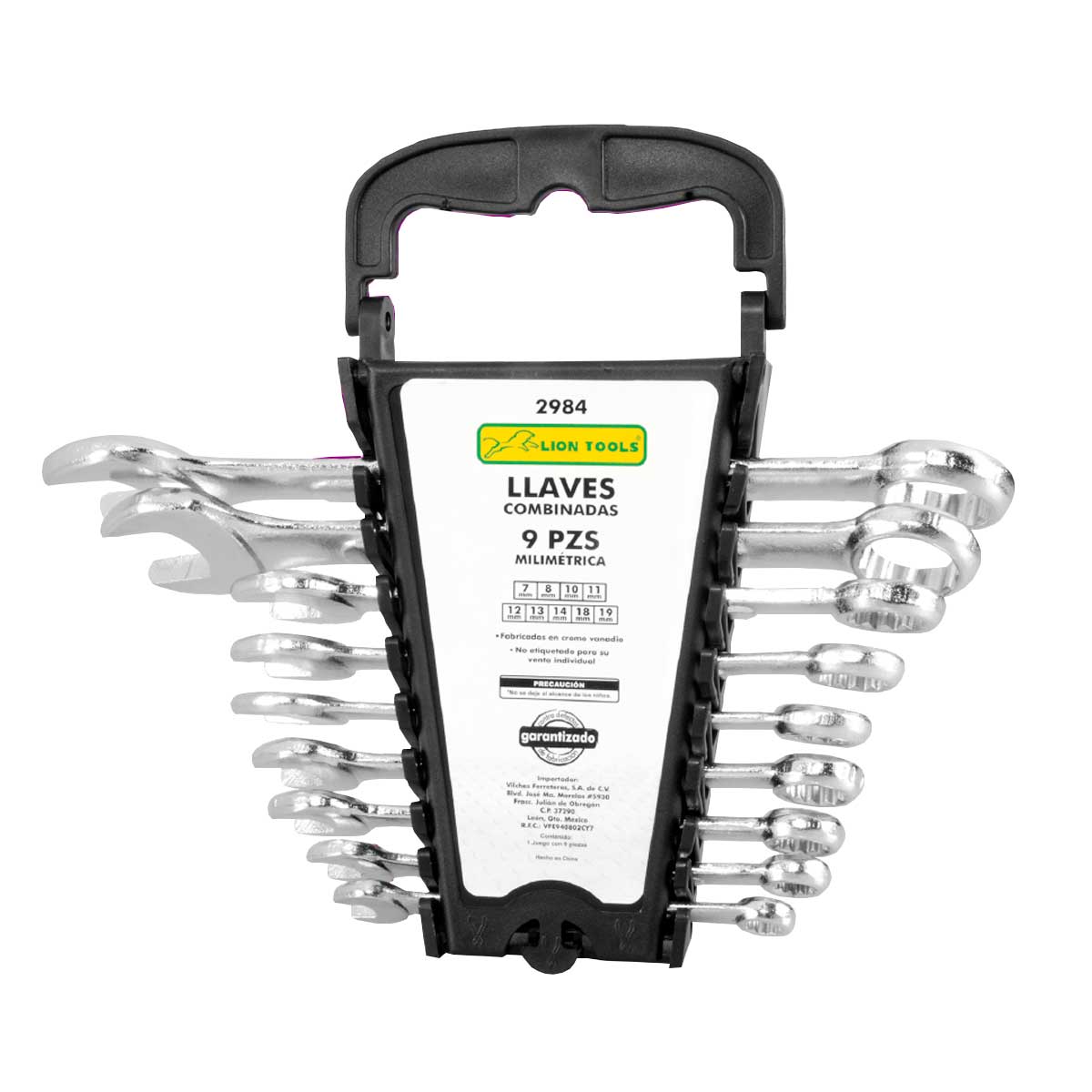 Llaves combinadas 9 piezas 2984 Lion Tools