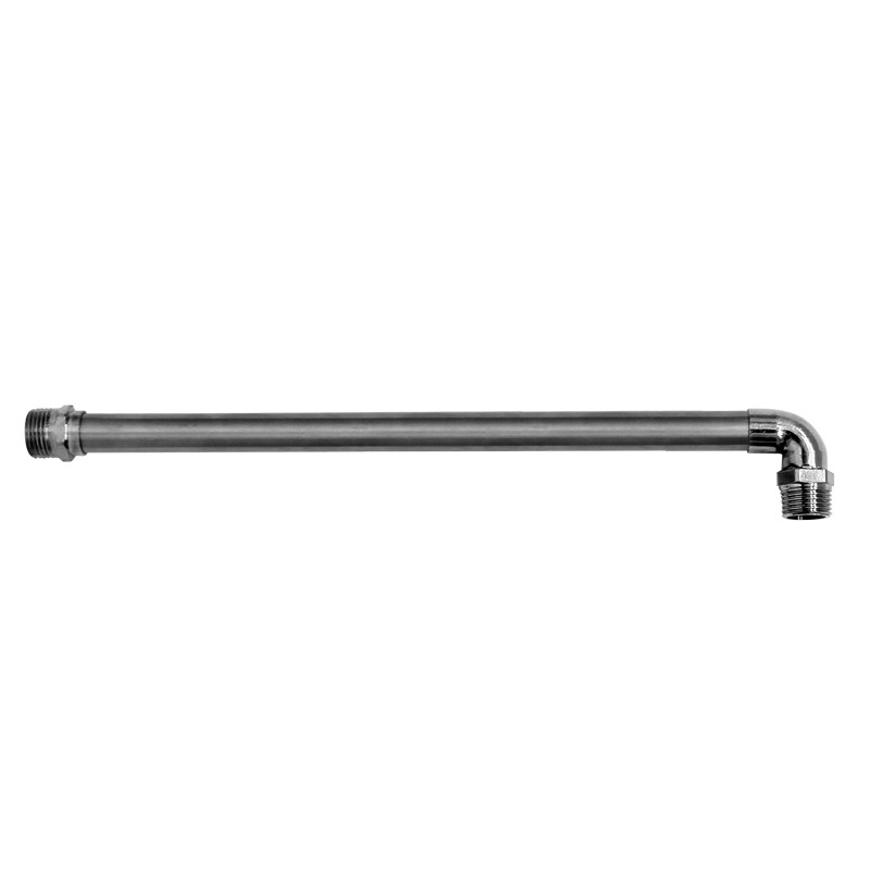 Brazo recto para regadera 40 cm Acero inoxidable