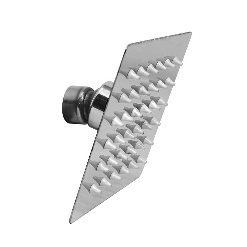 Regadera cuadrada 4" acero inoxidable SP-50014 Solvex