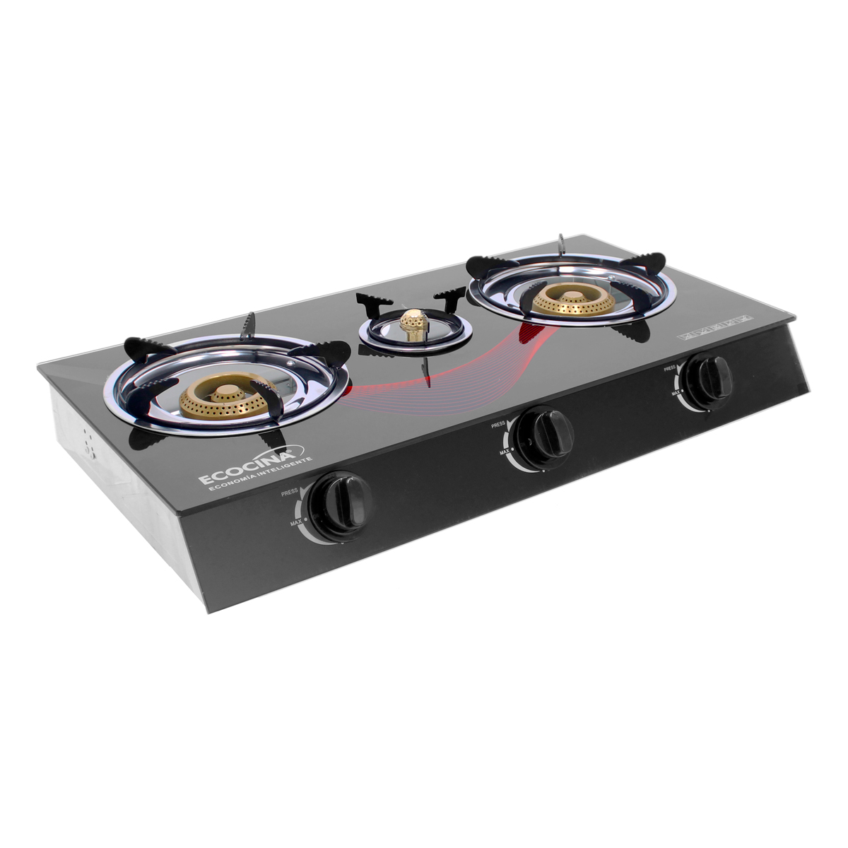 Estufa de vidrio templado con chispero QH-A3V Ecocina
