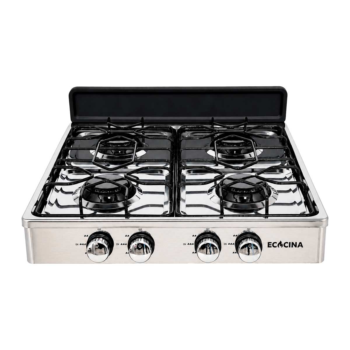 Estufa a gas de mesa con 4 quemadores C-4AR Ecocina