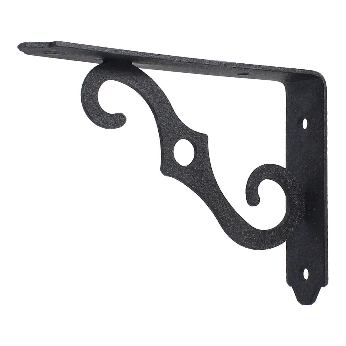 Ménsula Ornamental negra 5" x 3-1/2" 1018 Handy Home