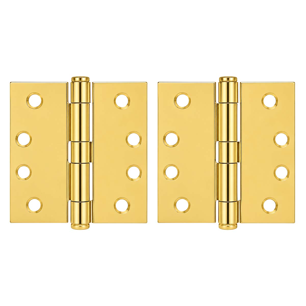 Bisagra 4" X 4" cabeza plana con perno suelto latón brillante 1450 Veker