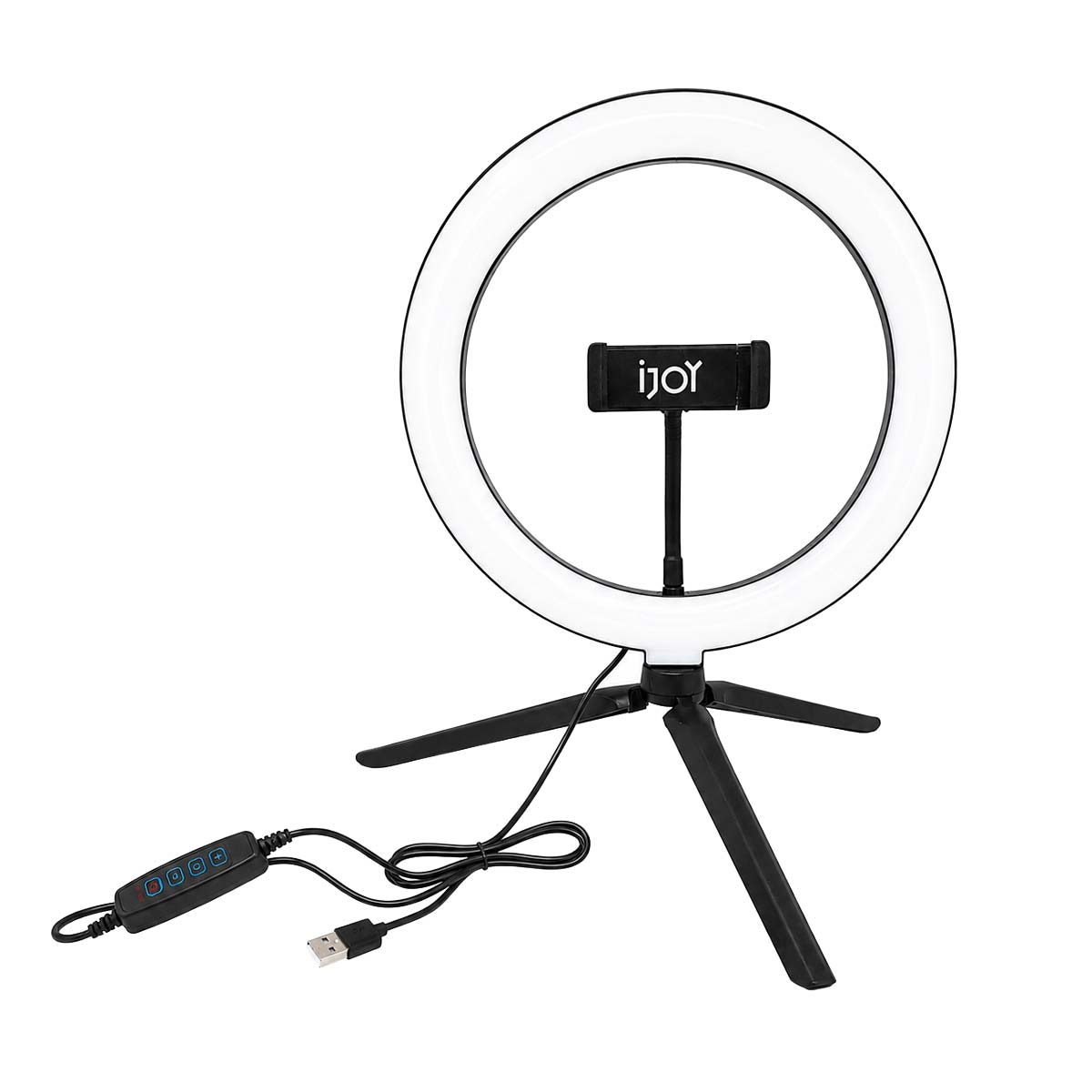 Aro de Luz LED con tripié y soporte para celular 10" iJOY Studio