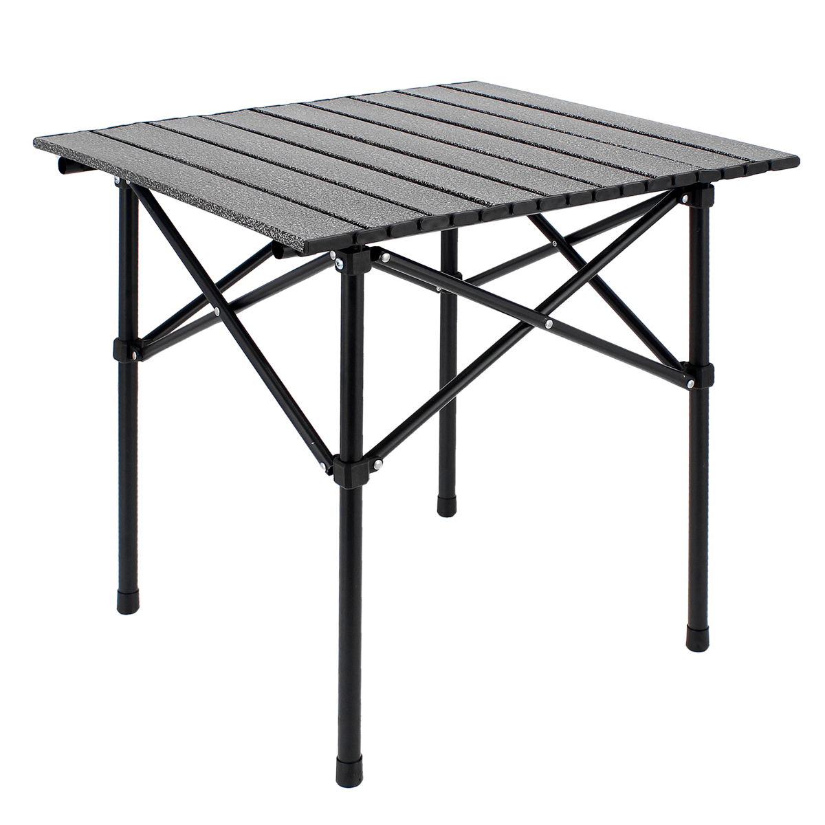 Mesa de Camping Plegable cuadrada HW123-BK negra