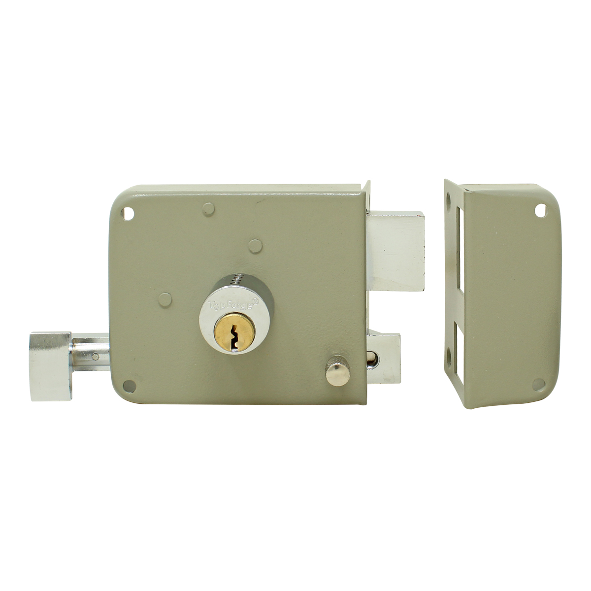 Cerradura de sobreponer derecha insta-fácil PF0003 Top Forge