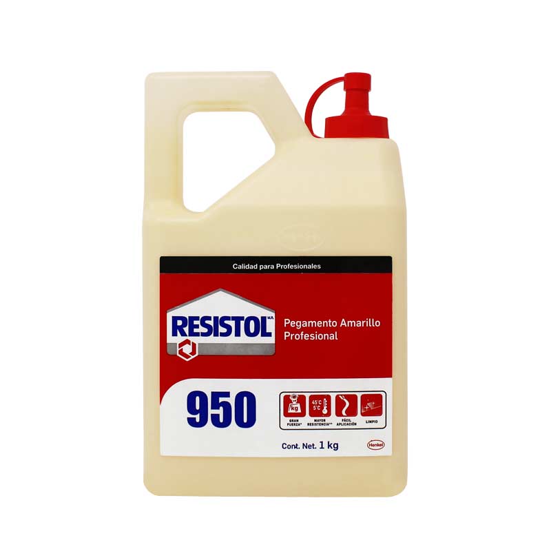 Pegamento Resistol 950 amarillo de 1 Kg