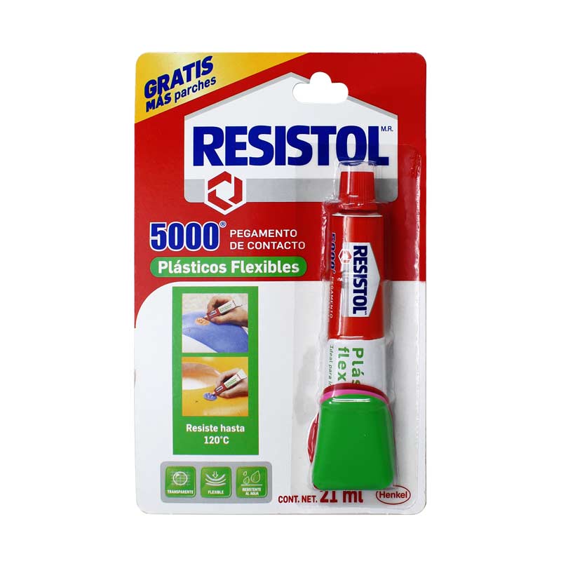 Pegamento Resistol 5000 plásticos flexibles de 21 ml
