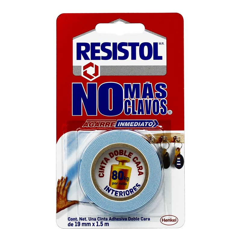 Cinta Resistol no más clavos 80 Kg