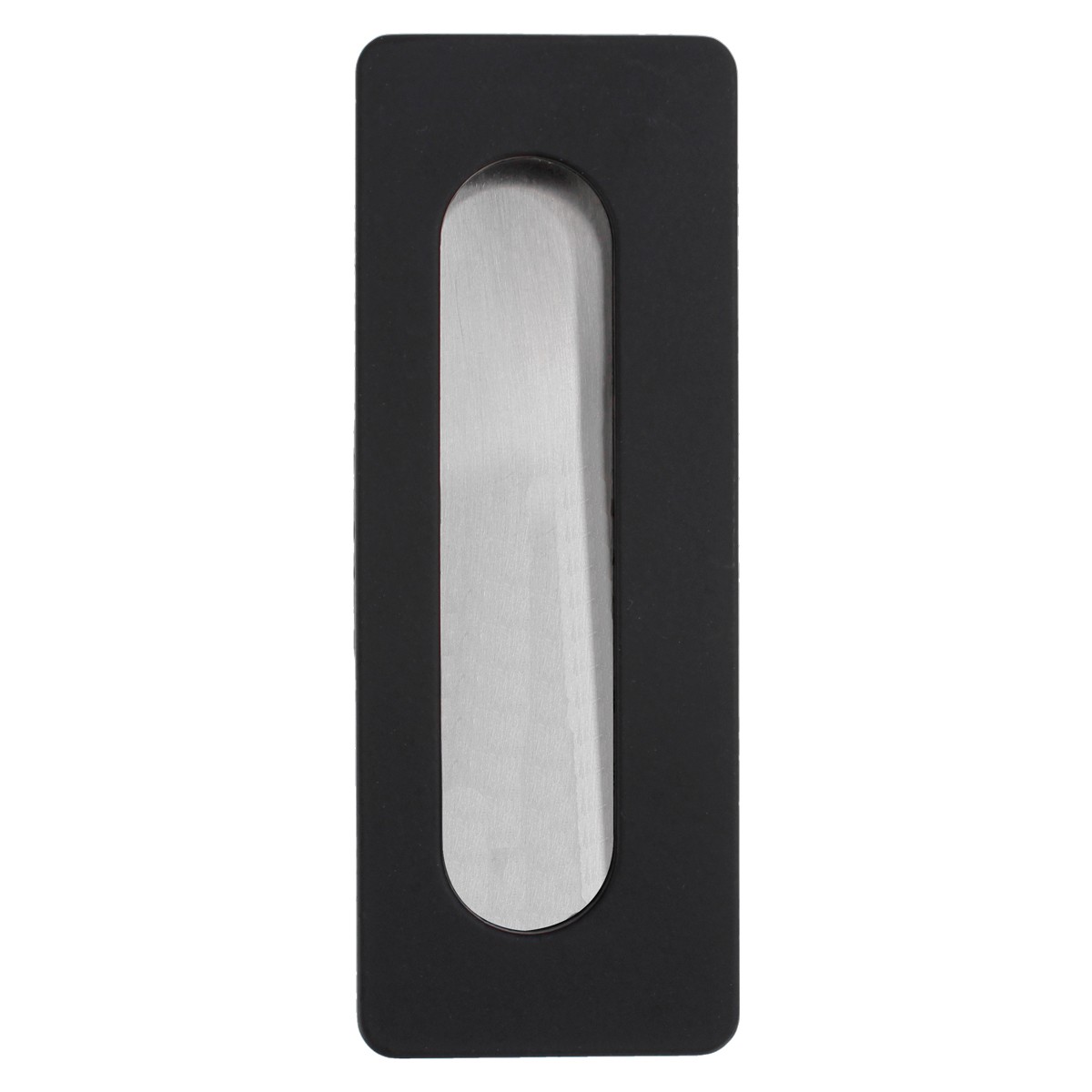 Jaladera de embutir 96 mm negro mate Rish