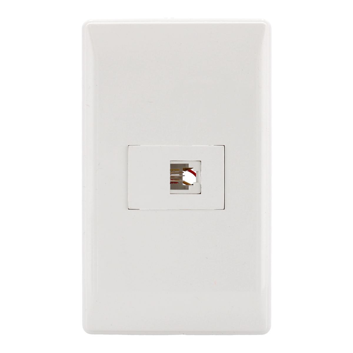 Placa con toma para teléfono línea Italia 4276 Sanelec