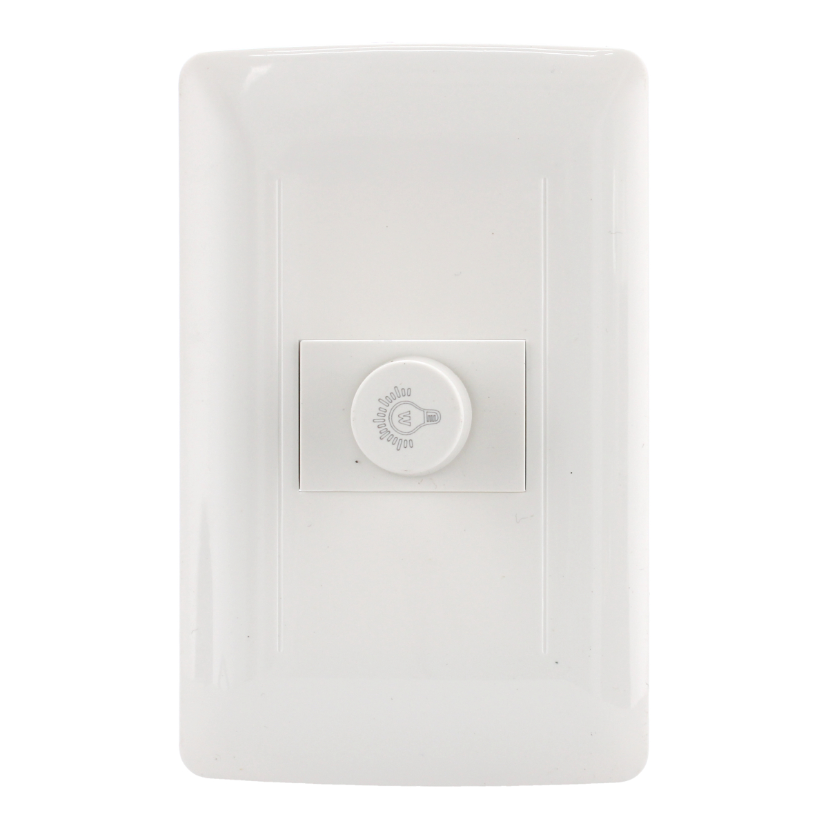 Placa con atenuador de luz línea Universal 4571 Sanelec