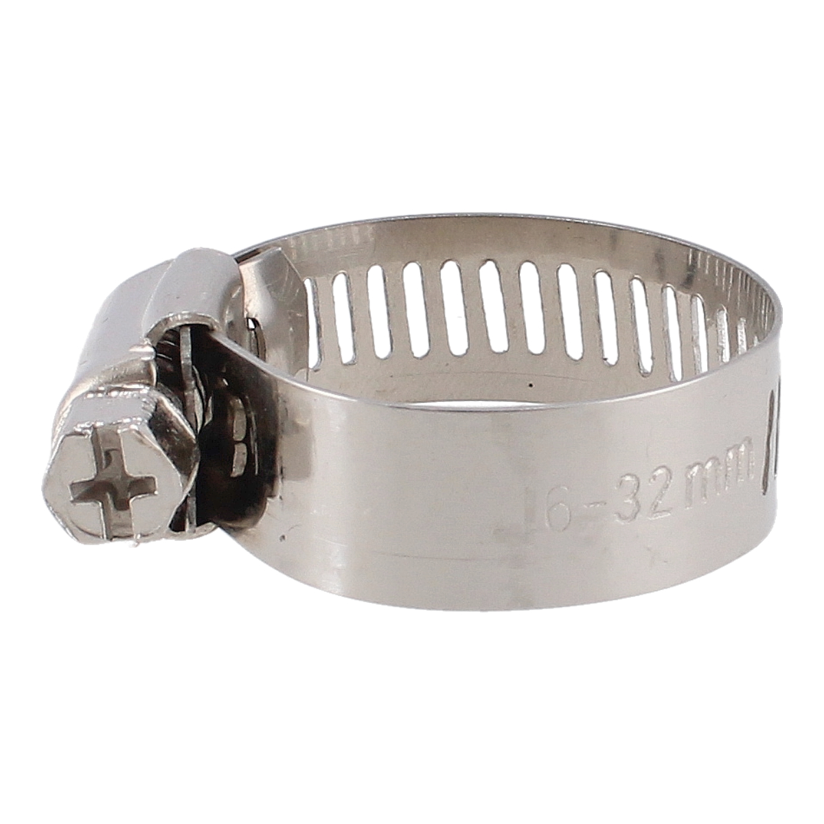 Abrazadera sin fin 5/8"-1 1/4" de acero inoxidable #12 7870 Sanelec