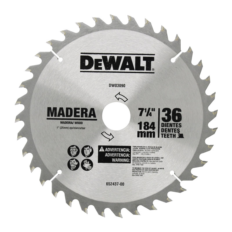Disco de Sierra 7 1/4" DW03090 DeWalt 