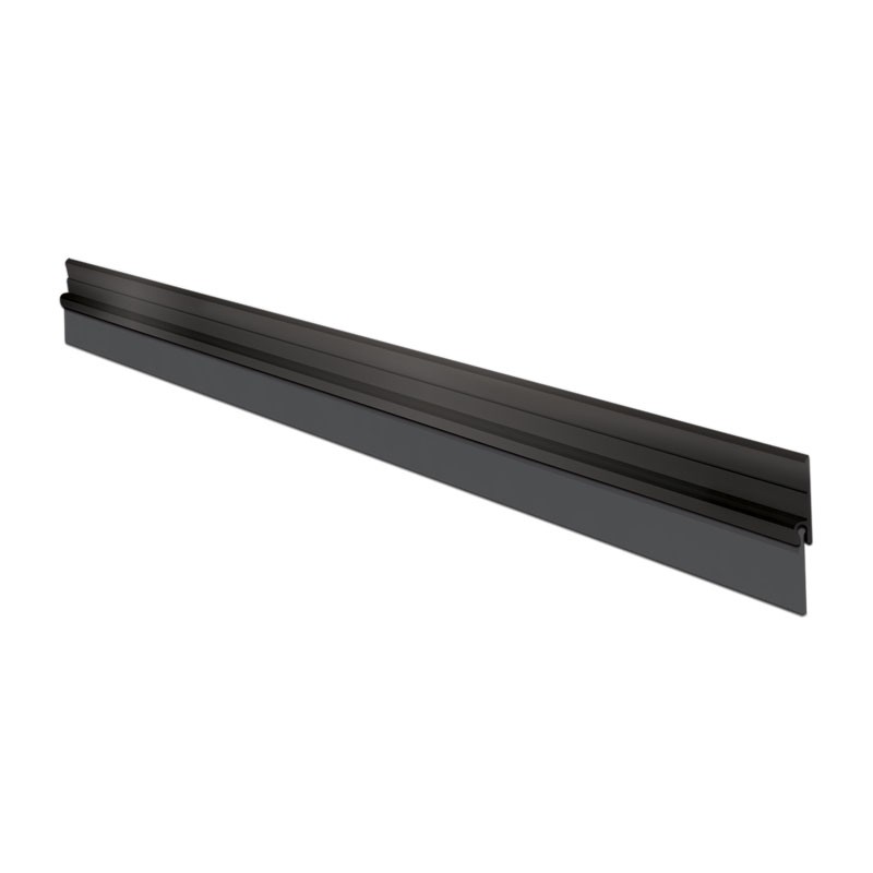 Sellapuertas fijo aluminio negro 1 m Herralum