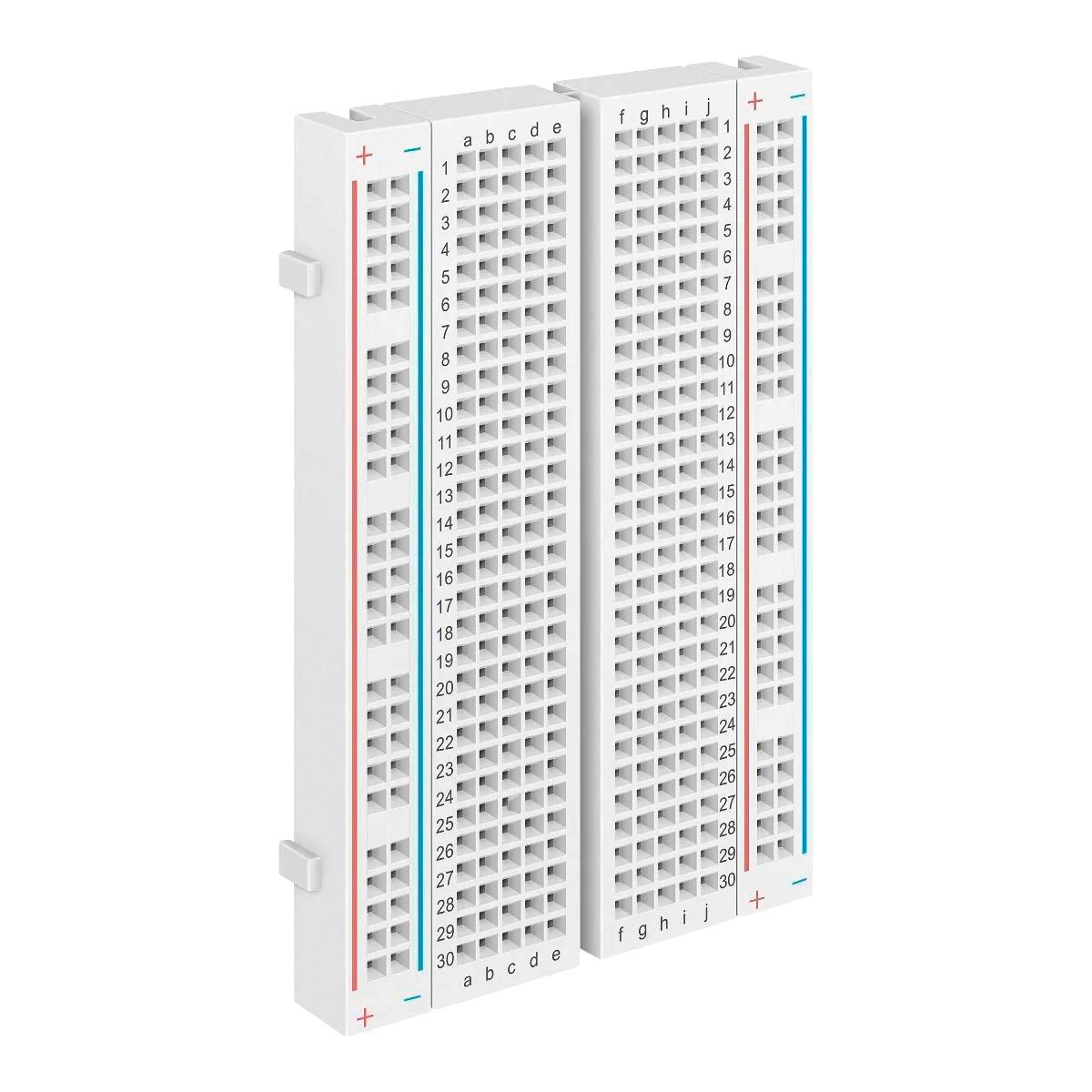 Mini protoboard de ensamble a presión, 1 bloque y 2 tiras 509-003 Steren