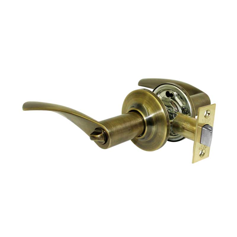 Cerradura de manija para baño latón antiguo Sevilla Yale