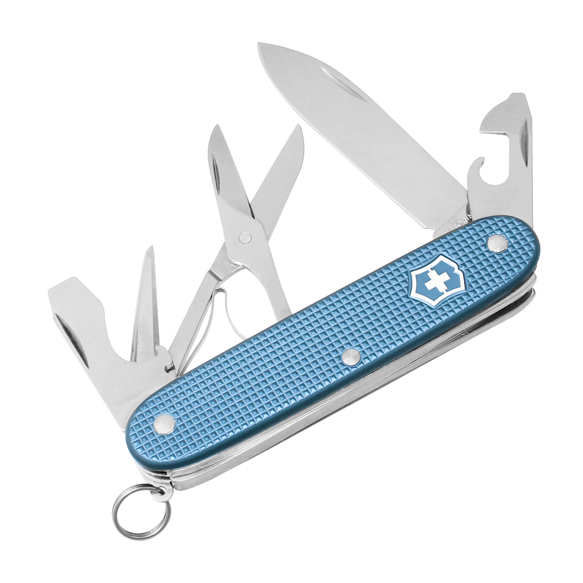 Navaja de bolsillo mediana de edición limitada en azul glaciar Pioneer X Alox 0.8231.L26 Victorinox