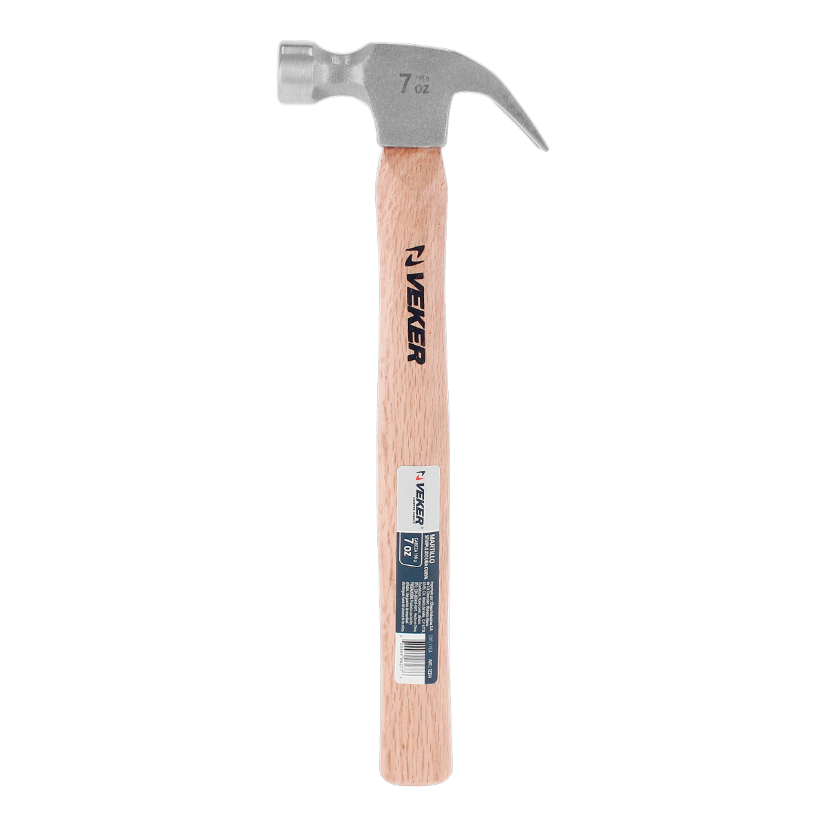 Martillo de madera  uña curva 7 Oz 12314 Veker