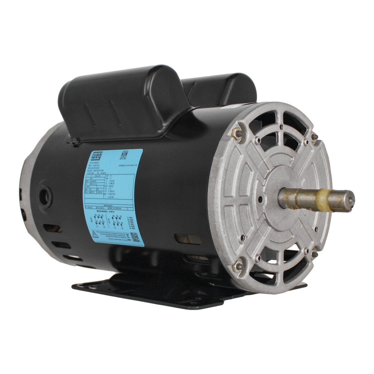 Motor monofasico 4 polos 1-1/2 HP WEG