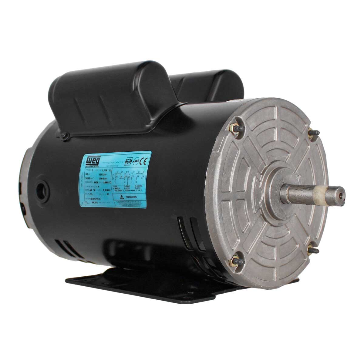 Motor monofásico 2 polos 1-1/2 HP WEG