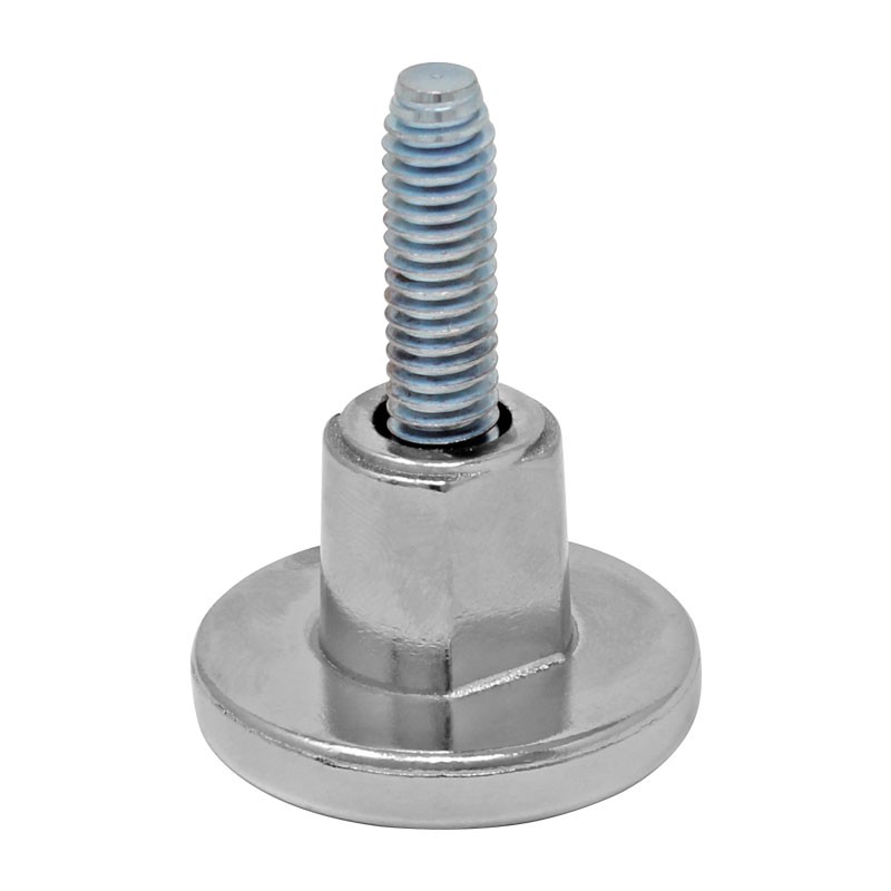 Nivelador chico niquelado con tornillo de 5/16" x 30 mm tipo Junior 166323 Rish